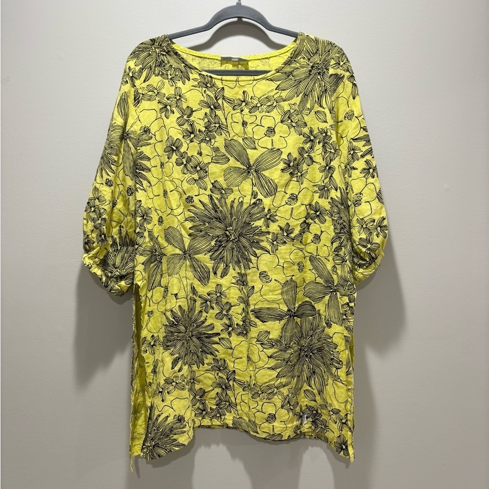 BRYN WALKER • Women’s Carina Floral Print Linen Mini Short Dress Size Medium